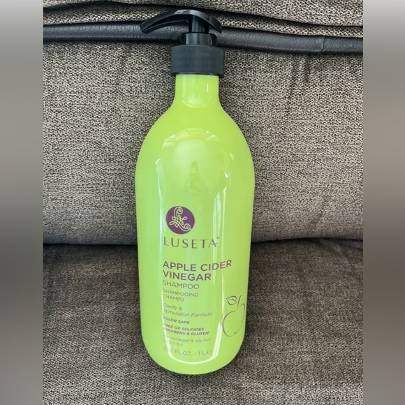 Luseta Apple Cider Vinegar Shampoo 33.8 fl oz pH 5.6 -6.5 Color Safe New JUMBO - Picture 1 of 2